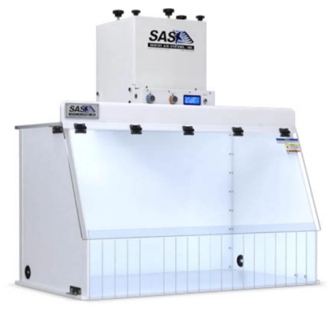 SAS Heavy-Duty Steel Framed Walk-In Fume Hoods SS-400-DCH-C-HD