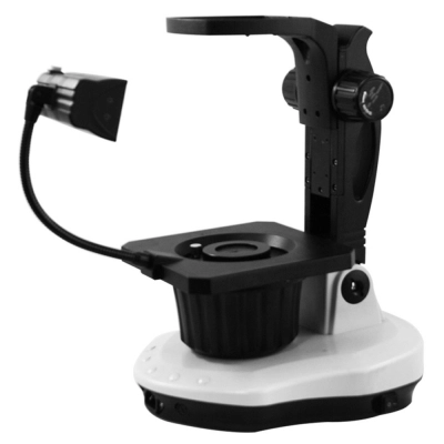 Opti-Vision Jewelry Gem Microscope Stand, BandL Focus Rack, Fluorescent and Halogen JM02011116