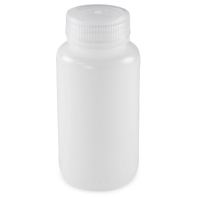 Globe Scientific 250mL Diamond Essentials Bottle, HDPE with PP Closure Case/250 7510250BKS