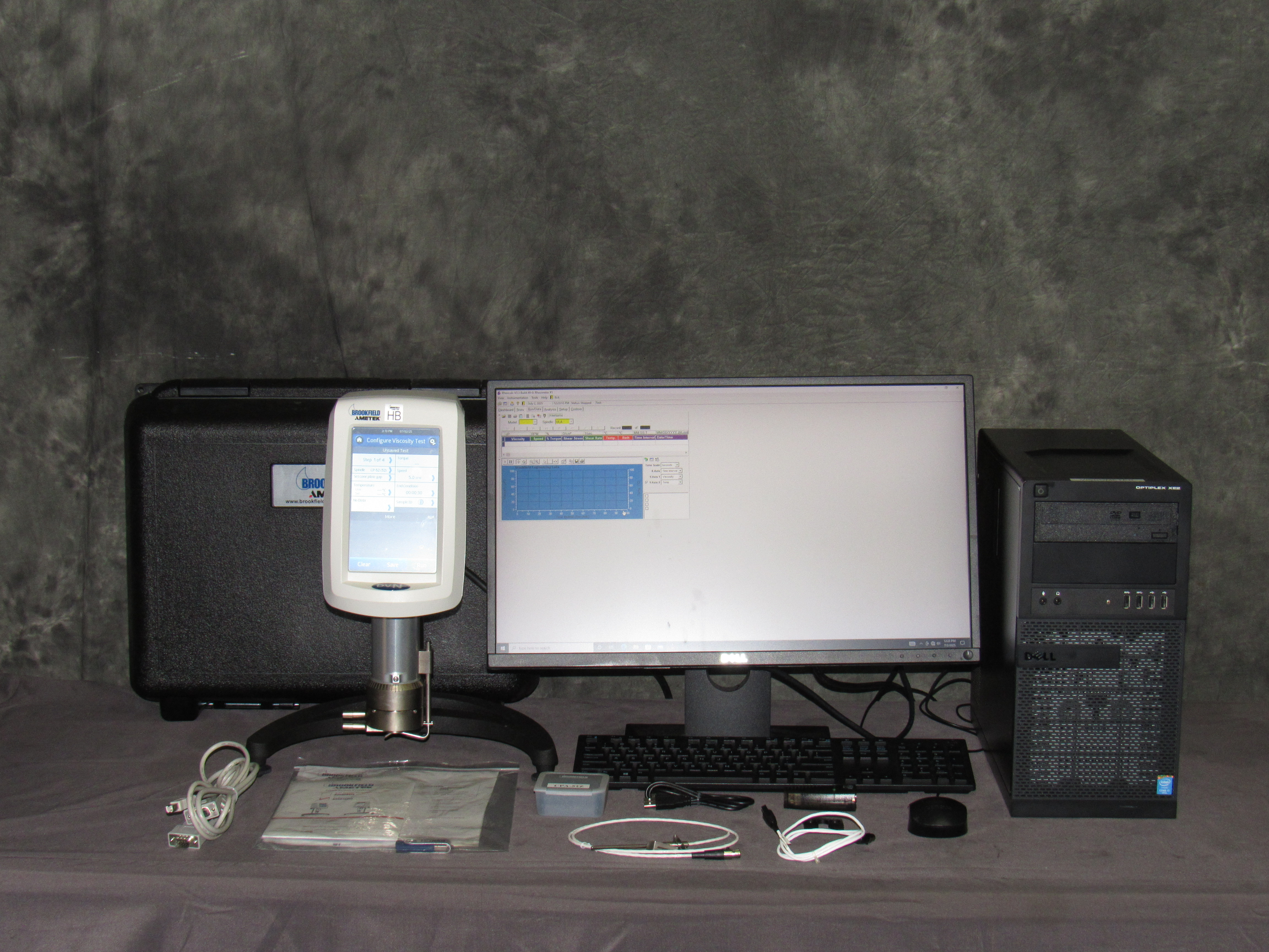 NEW Brookfield DVNext CP Rheometer System with PC/SW and Circulator #41925