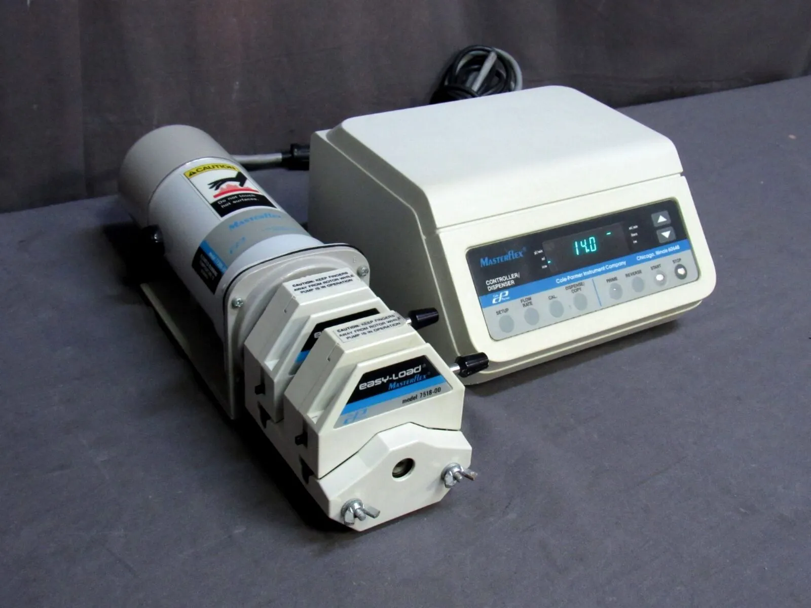 TESTED Cole-Parmer 77300-50 Masterflex Pump and 77300-60 Controller