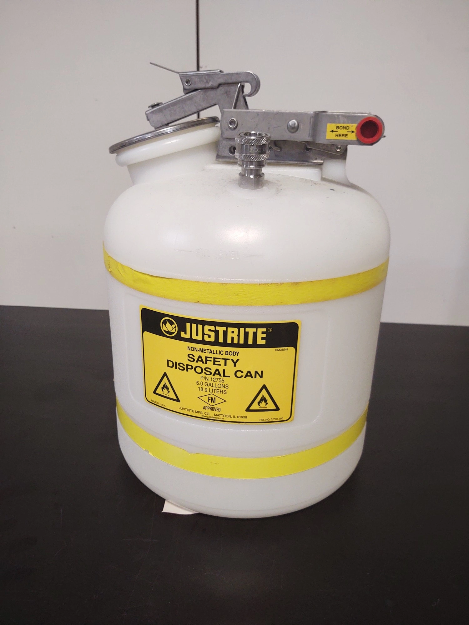 JUSTRITE   HPLC Waste Can 12755, 5 Gallons