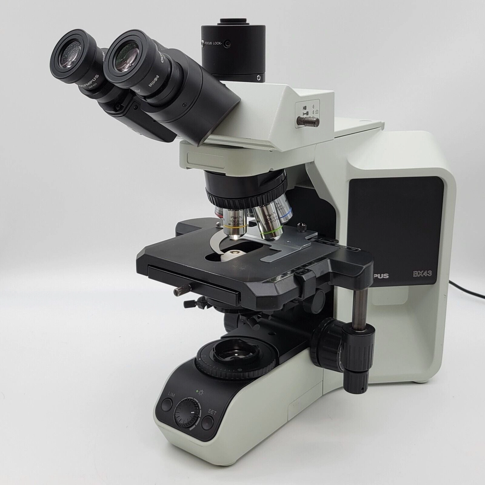 Olympus Microscope BX43 with Trinocular Head &amp; 2x Objective Pathology / Mohs