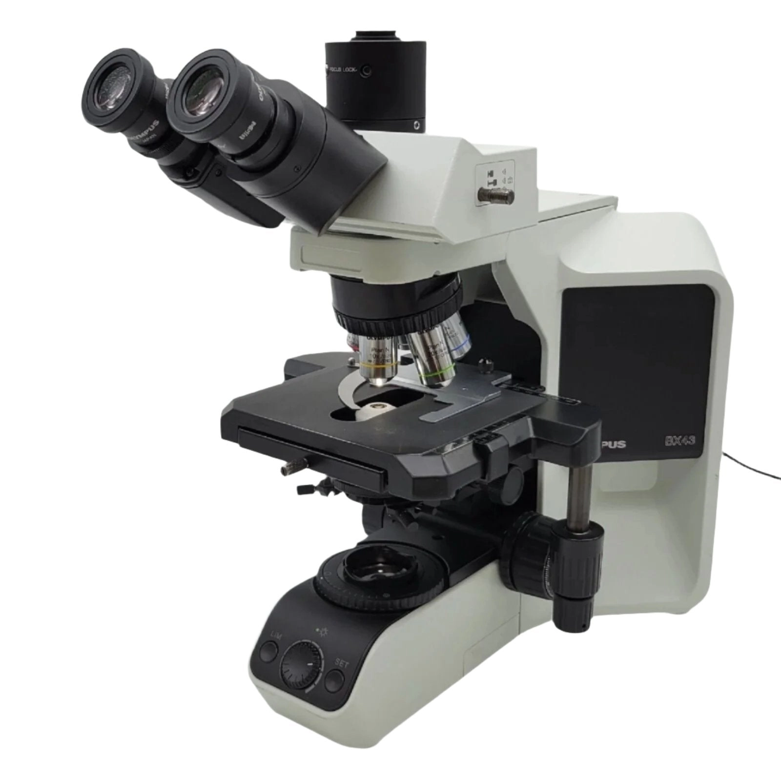 Olympus Microscope BX43 with Trinocular Head &amp; 2x Objective Pathology / Mohs