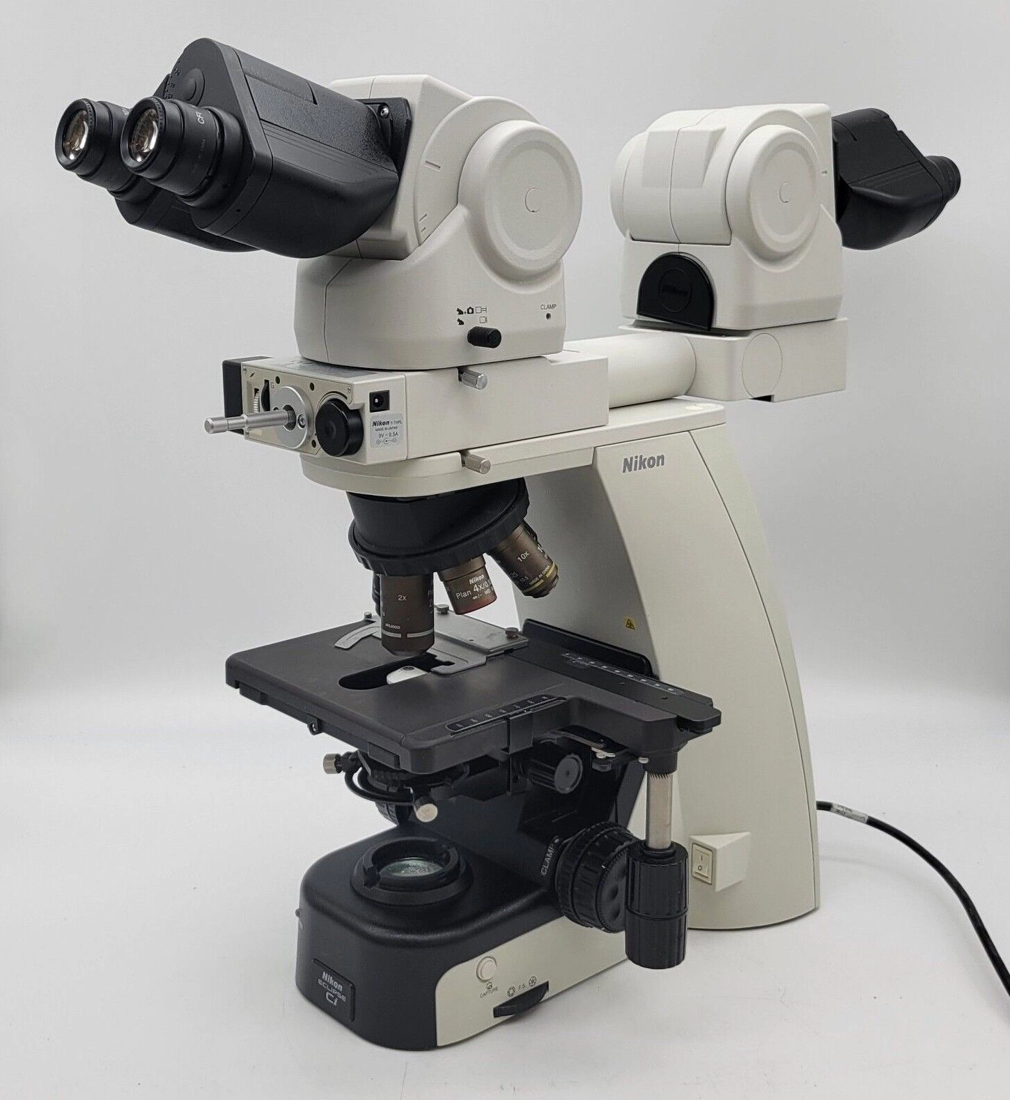 Nikon Microscope Eclipse Ci-L LED with Dual Head Bridge and 2x Pathology / Mohs (Dual Head)