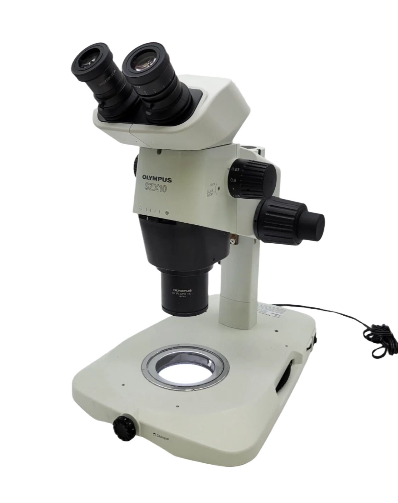 Olympus Stereo Microscope SZX10 w. Slim LED Transmitted Light Base BF/DF/Oblique