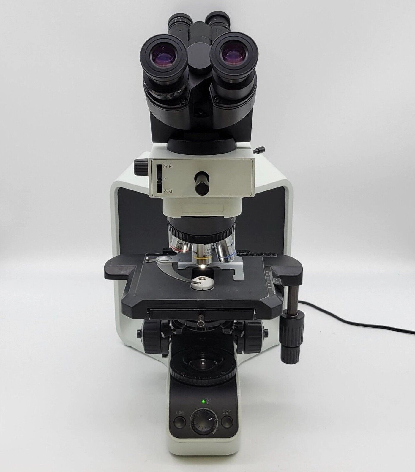 Olympus Microscope BX43 with Front to Back Bridge and 100x Objective ...