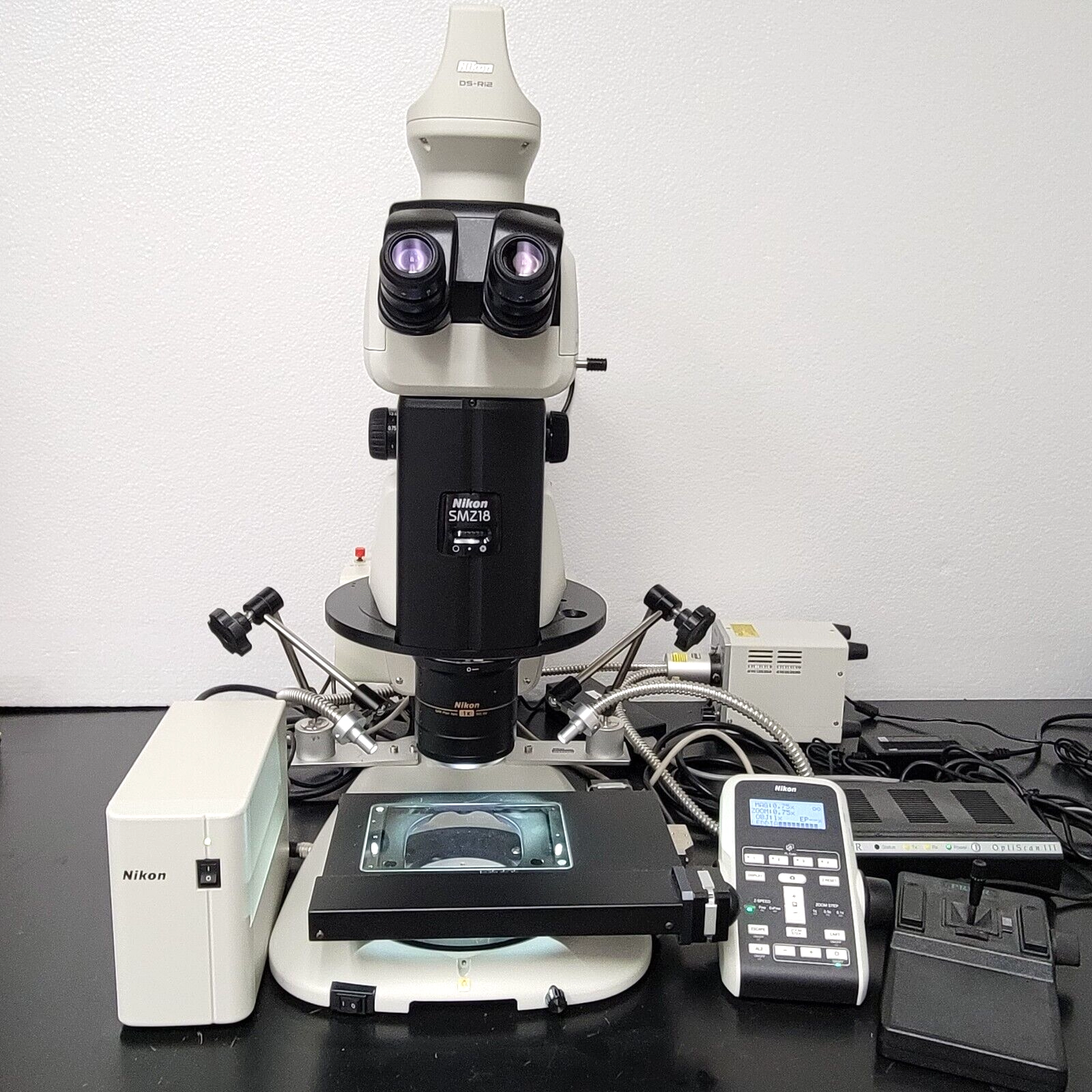 Nikon Stereo Microscope Motorized SMZ18 with Transmitted and