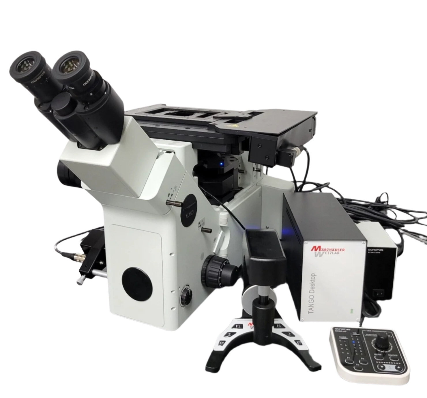 Olympus Microscope GX53 Inverted Metallurgical with Tango Motorized Stage