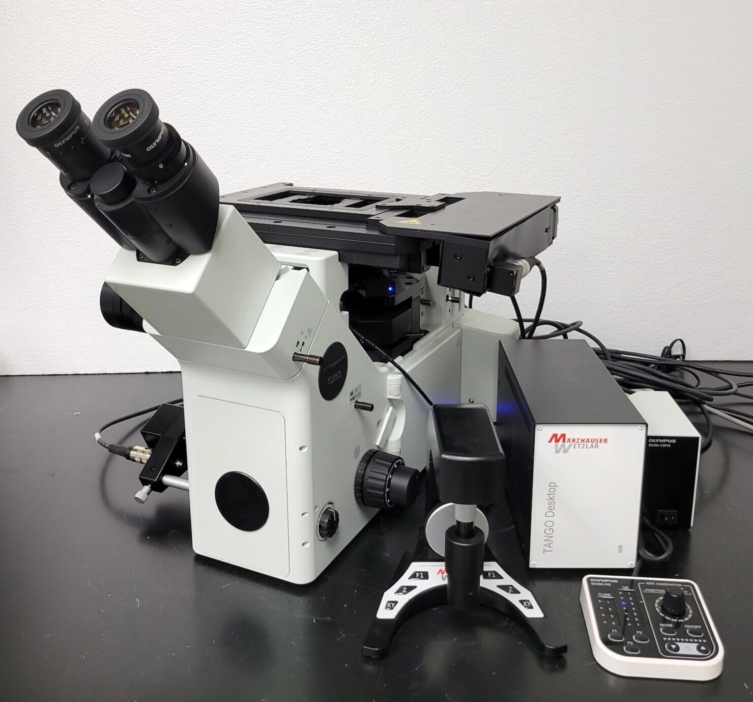 Olympus Microscope GX53 Inverted Metallurgical with Tango Motorized Stage