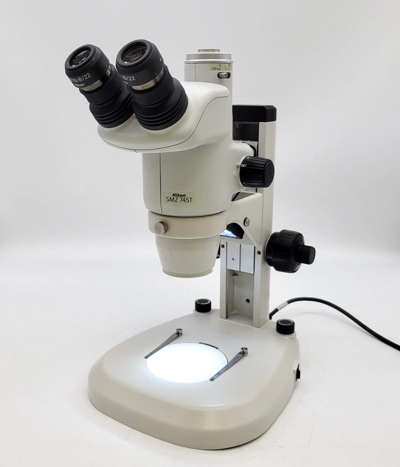 Nikon Stereo Microscope SMZ745T with Transmitted &amp; Reflected Light Stand
