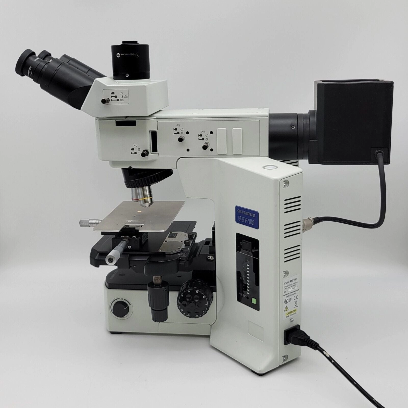 オピウム Olympus Microscope BX51M Metallurgical Brightfield Darkfield w