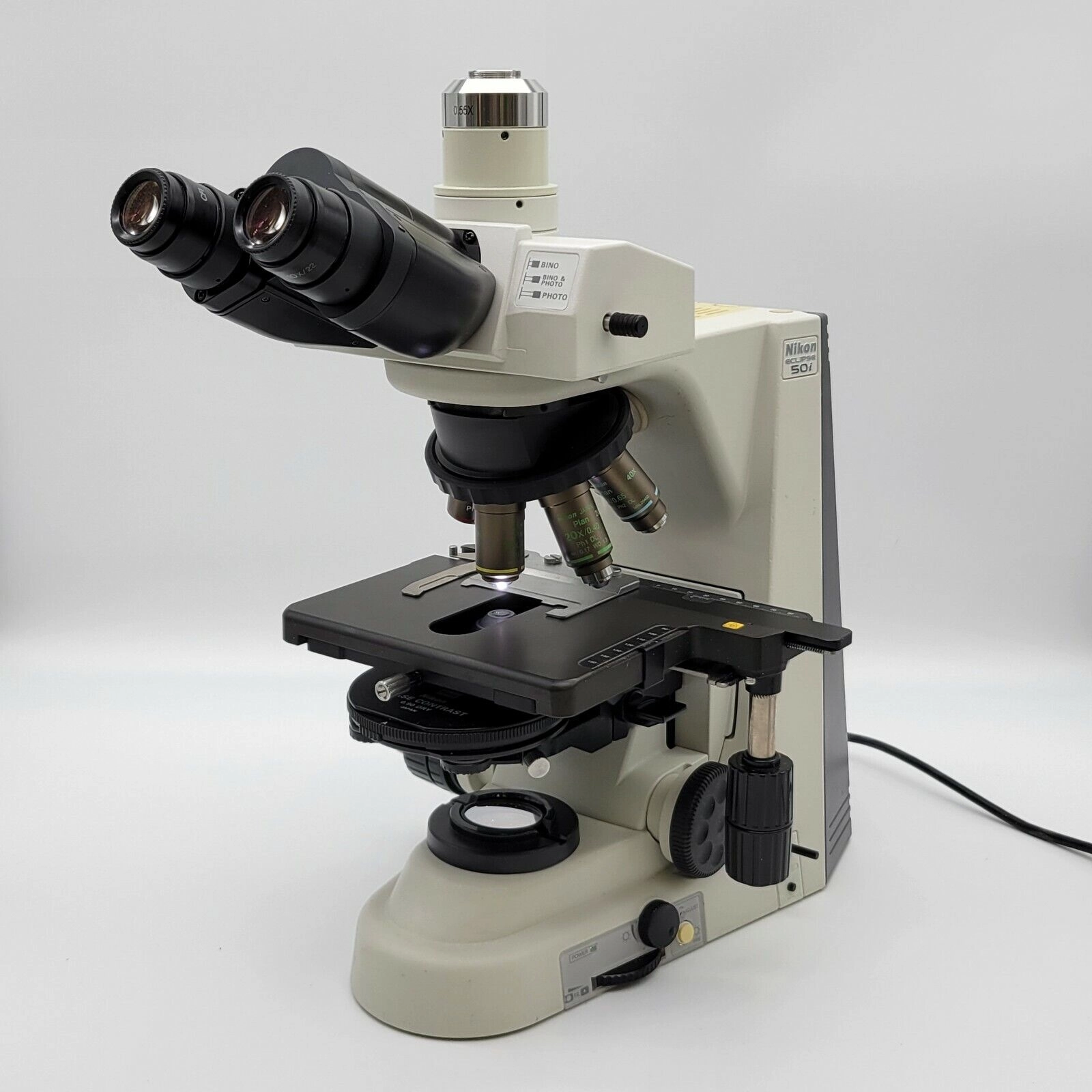 Nikon Microscope Eclipse 50i with Phase Contrast and Trinocular Head