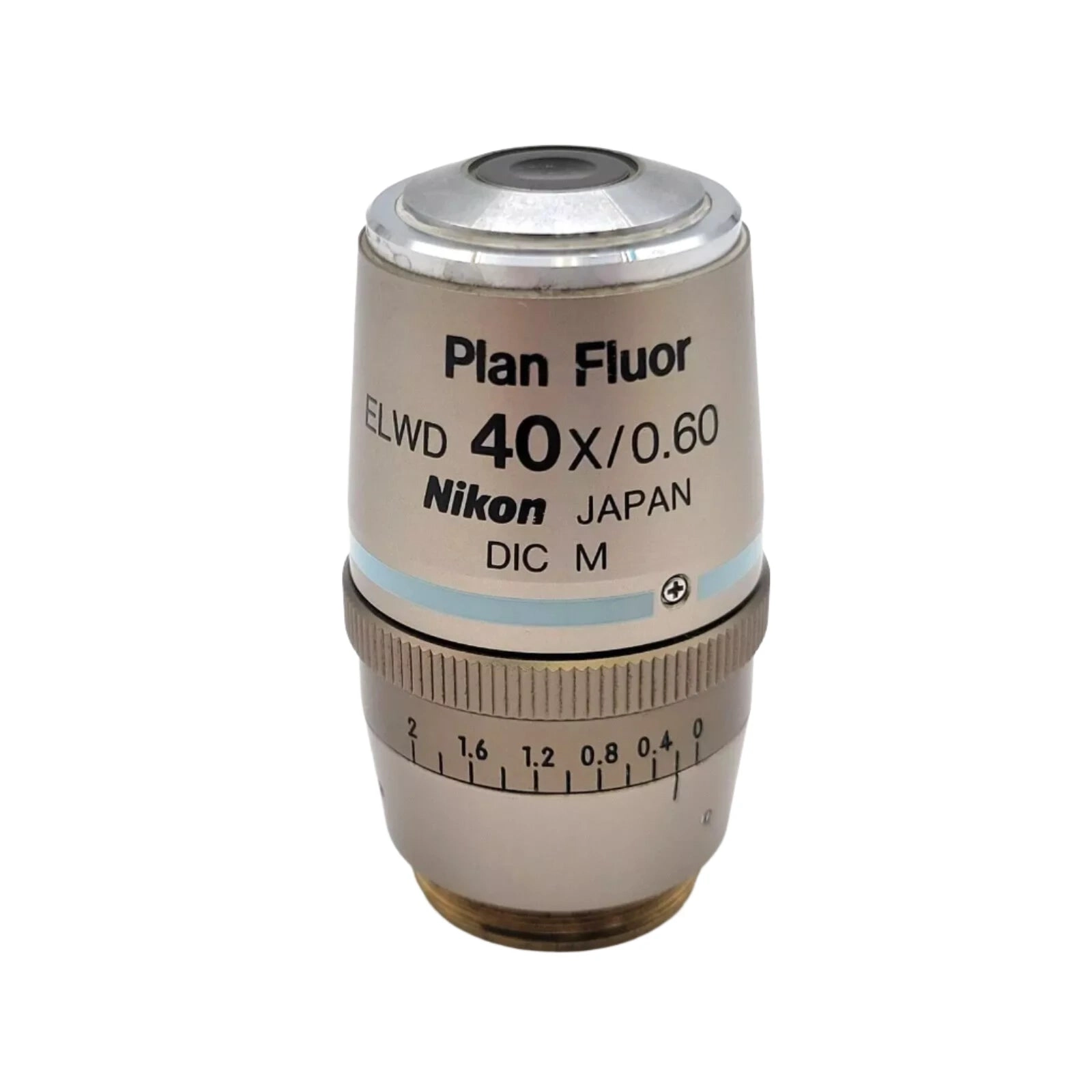 Nikon Microscope Objective Plan Fluor ELWD 40x with Correction Collar
