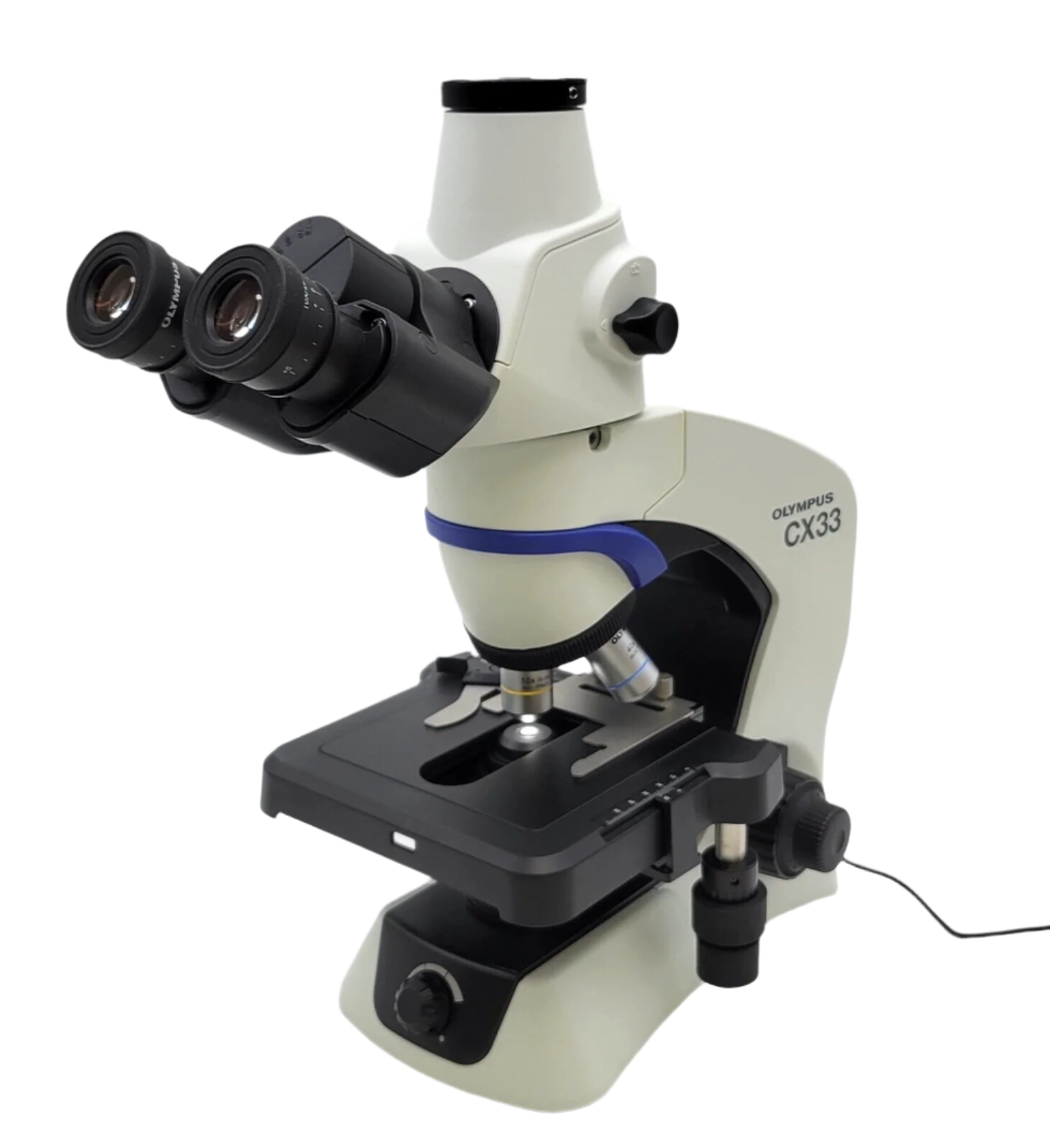 Olympus Microscope CX33 LED with 4x, 10x, 40x Objectives and Trinocular Head