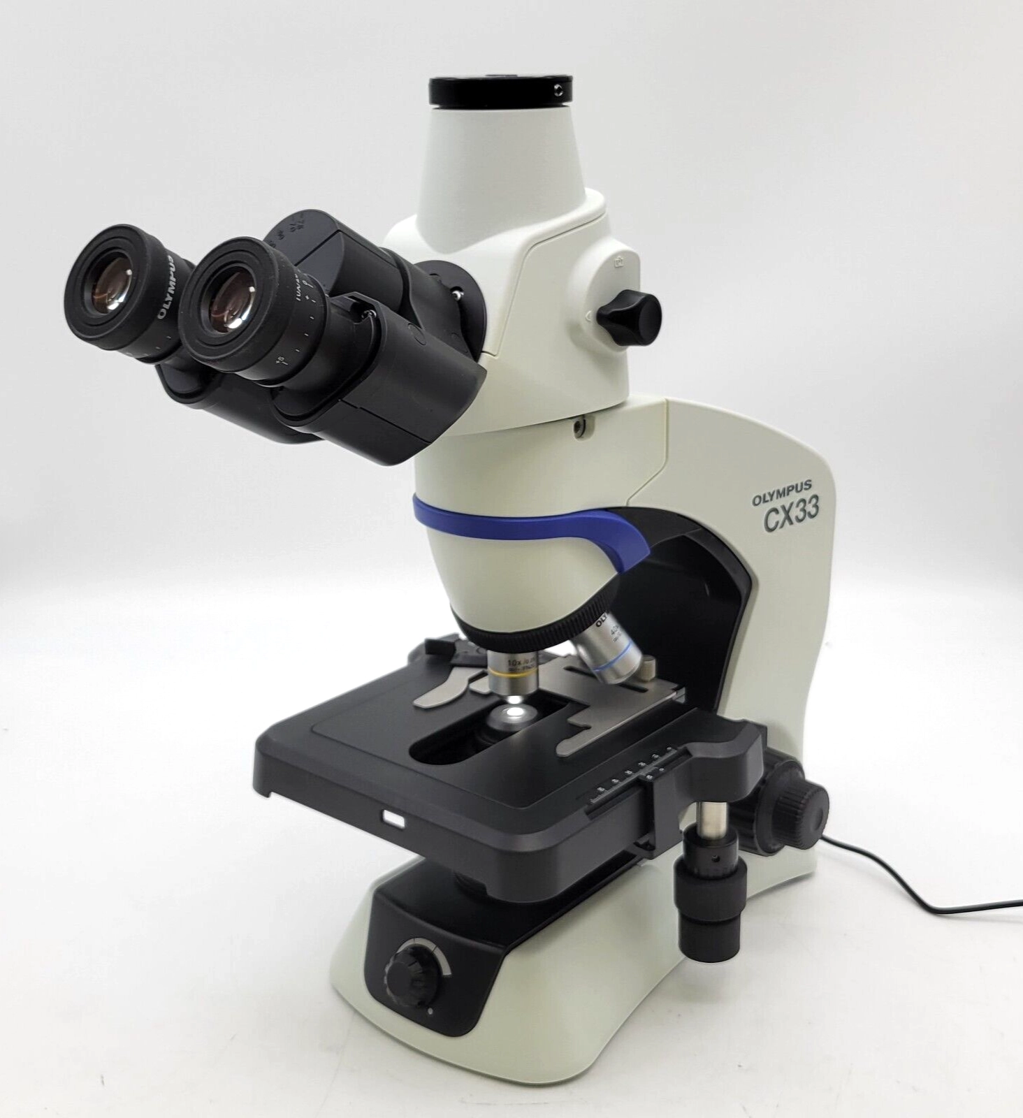Olympus Microscope CX33 LED with 4x, 10x, 40x Objectives and Trinocular Head