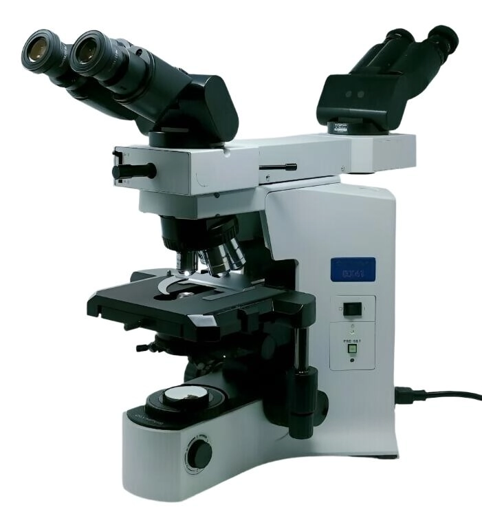 Olympus Microscope BX41 with Front to Back Bridge (Dual Head)