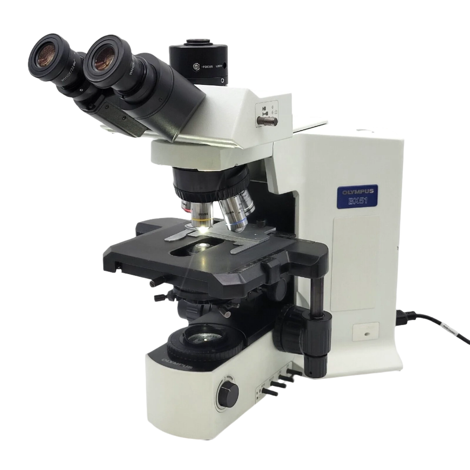 Olympus Microscope BX51 with LED, Trinocular Head, &amp; 100x Objective