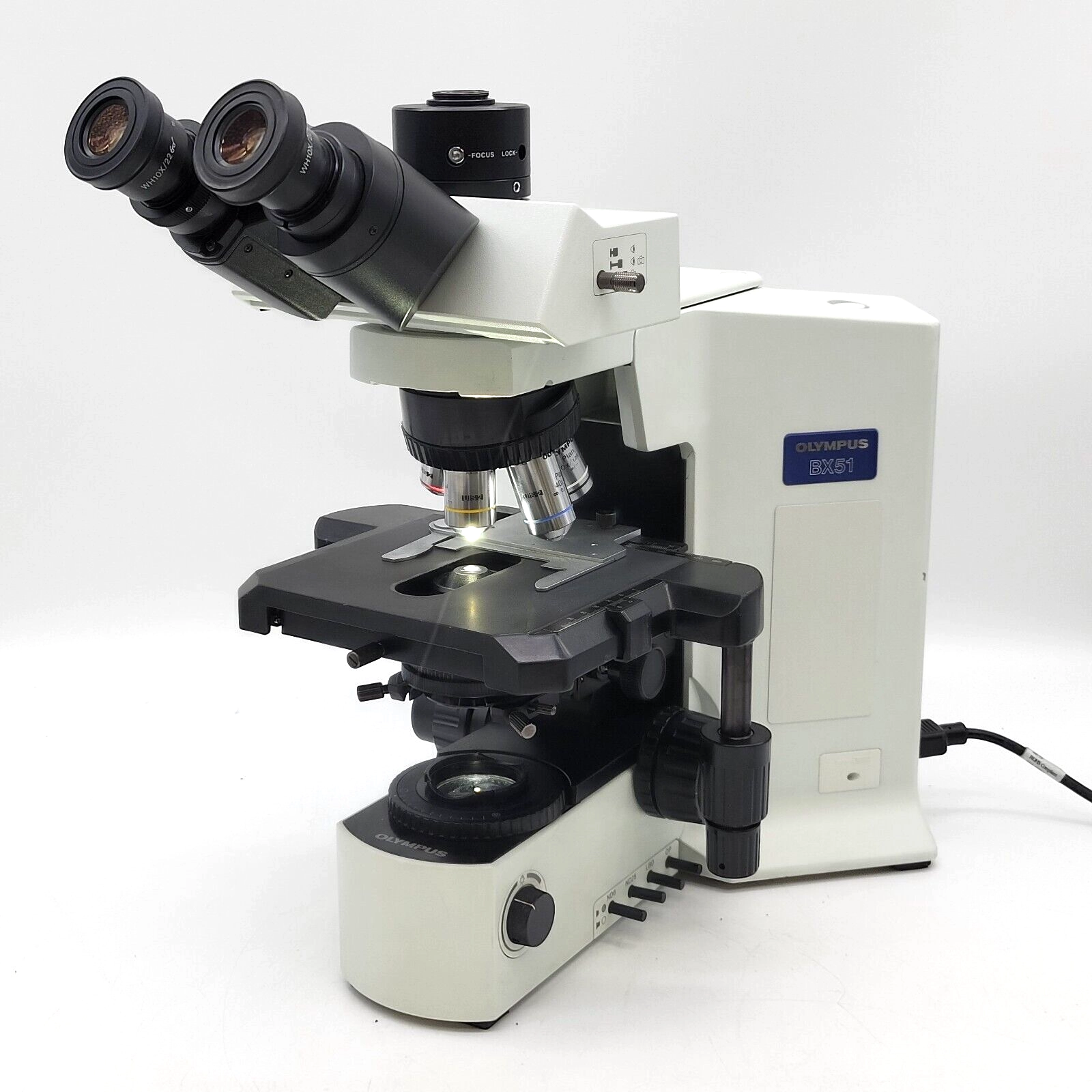 Olympus Microscope BX51 with LED, Trinocular Head, &amp; 100x Objective