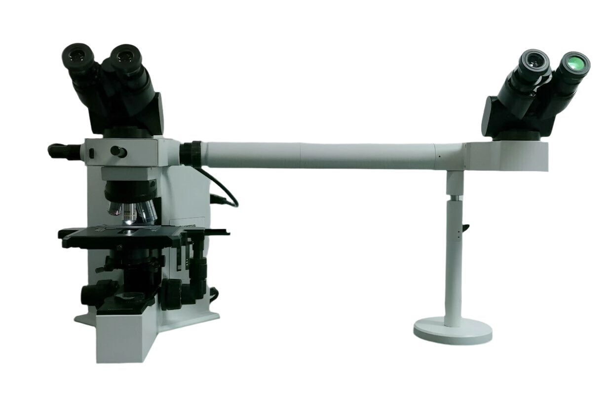 Olympus Microscope BX40 with Side by Side Teaching Bridge (Dual Head)
