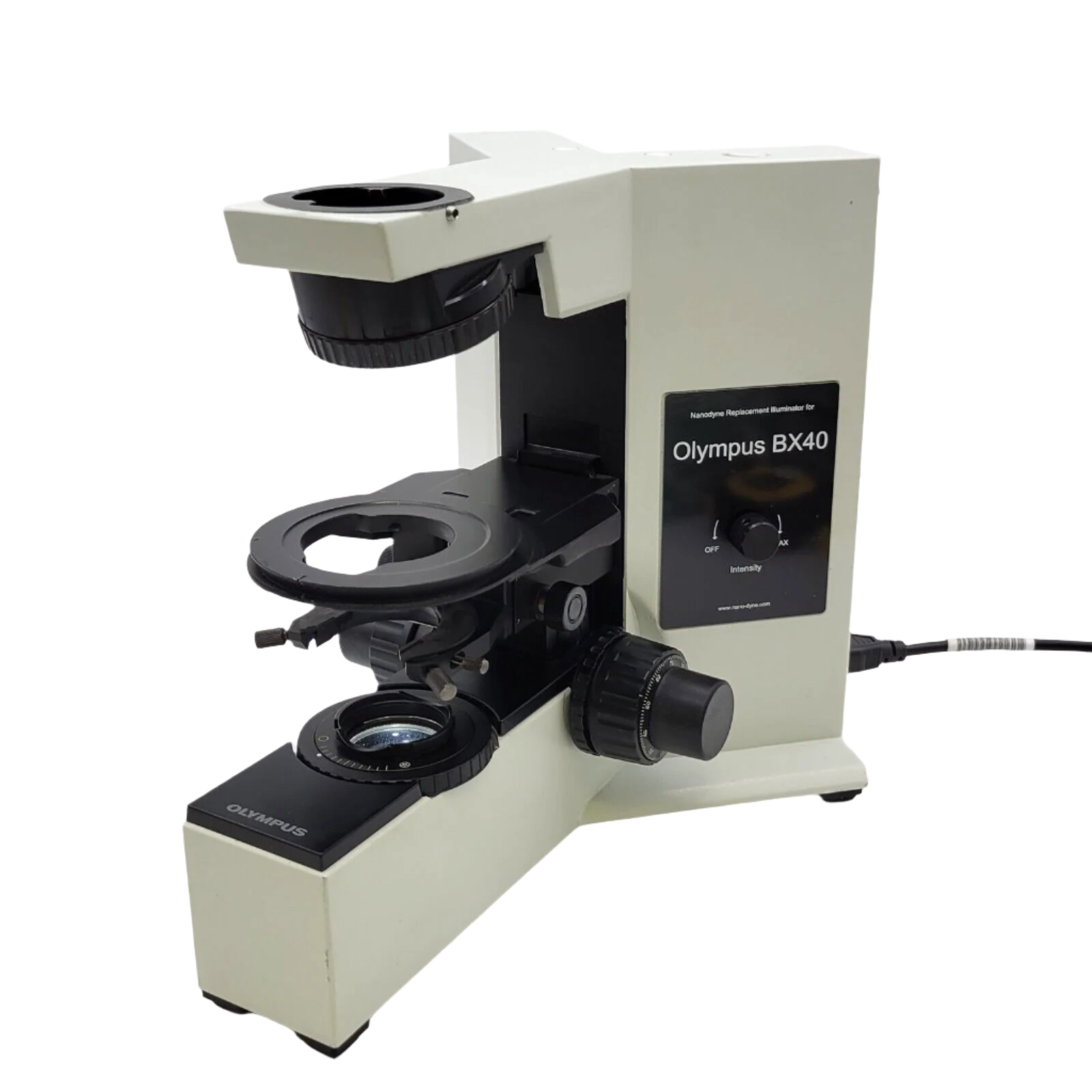 Olympus Microscope BX40 Stand with LED Nanodyne Illumination Upgrade