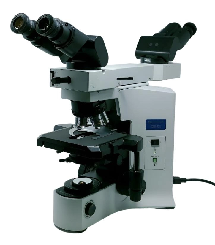 Olympus Microscope BX41 with Front to Back Bridge and 2X (Dual Head)