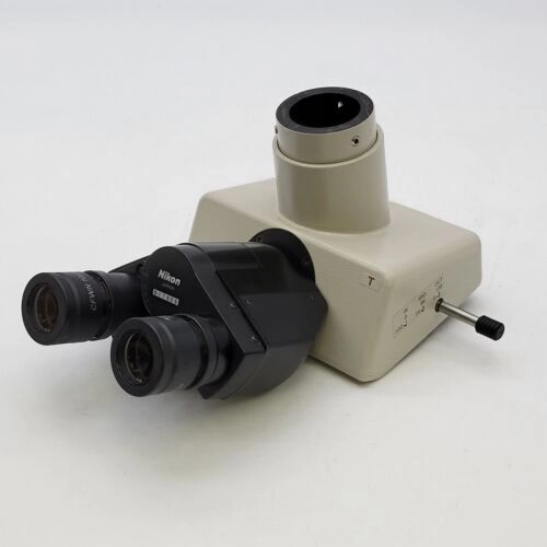 Nikon Microscope Trinocular Head Photo Tube T with Eyepieces Labophot Optiphot