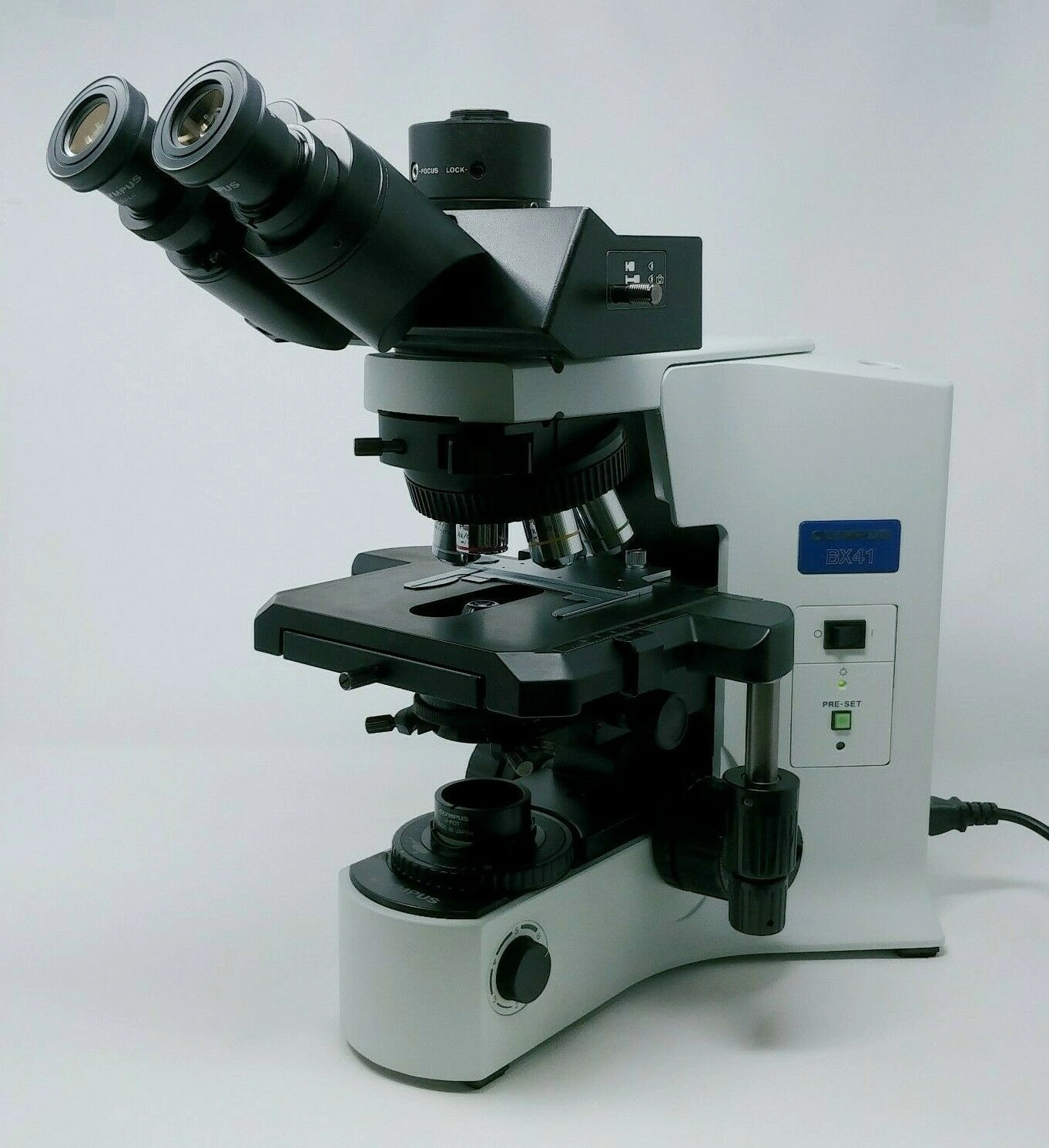 Olympus Microscope BX41 with Trinocular Head, Polarizer, Analyzer, U-POT U-ANT