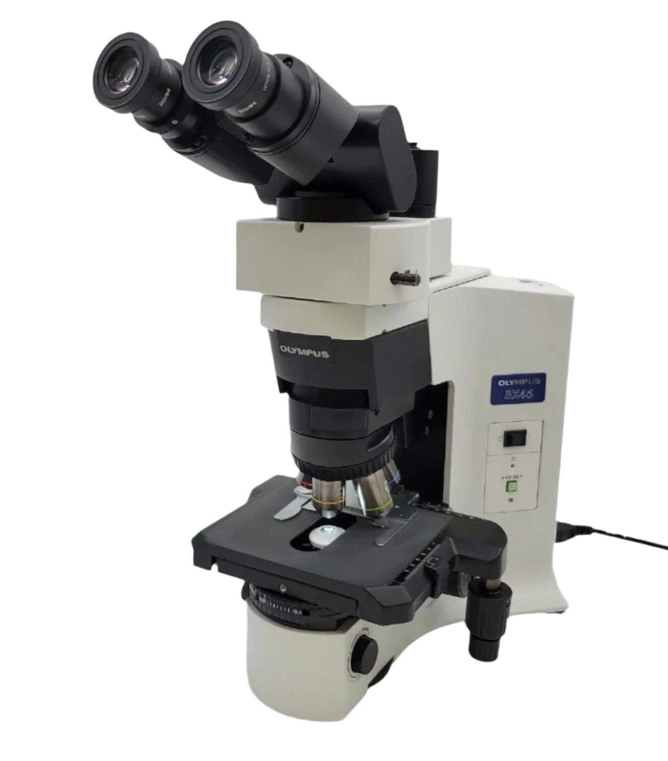 Olympus Microscope BX45 Pathology / Mohs with Fluorites &amp; Camera Port