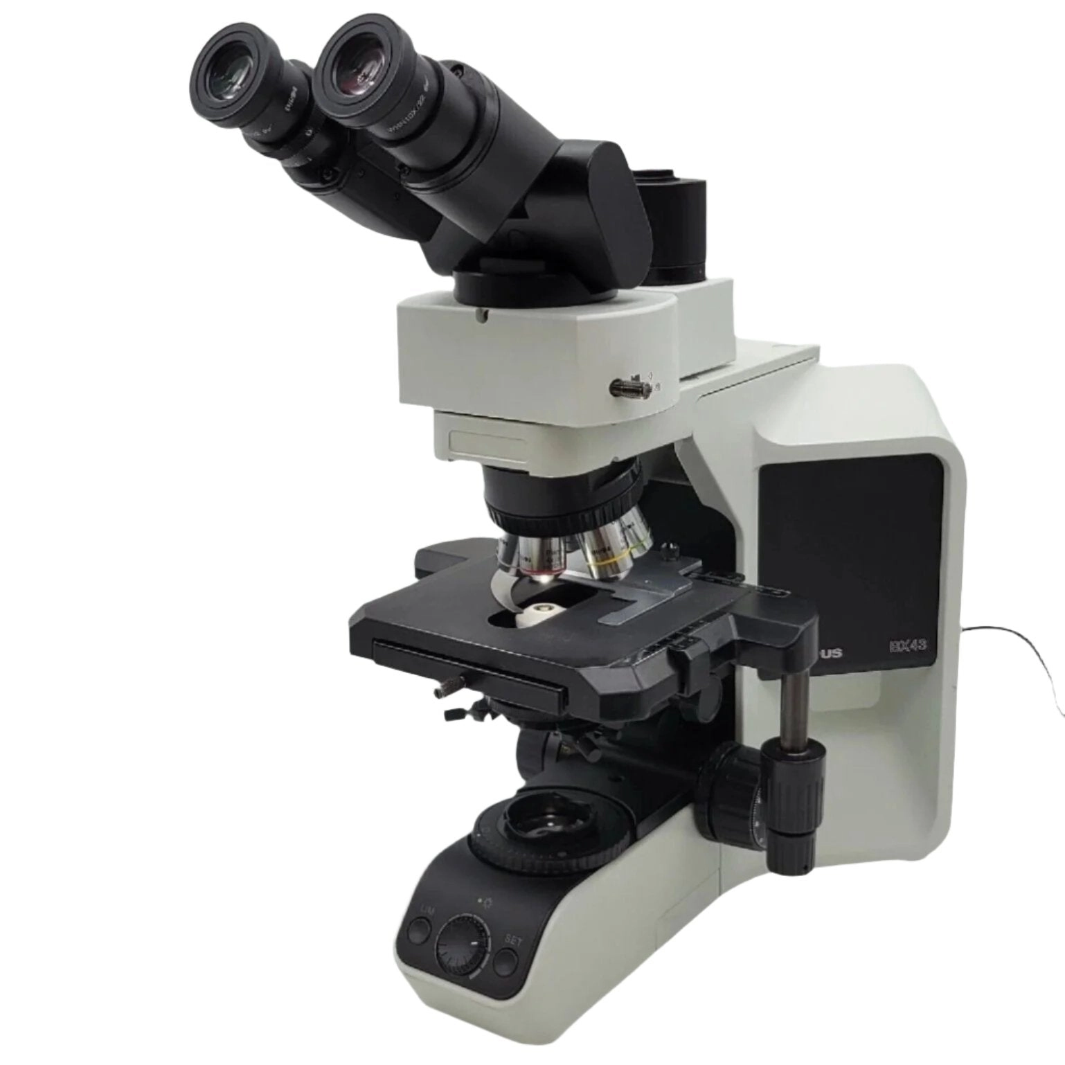 Olympus Microscope BX43 w/ Tilting Head, Phototube &amp; 2x Objective Pathology Mohs
