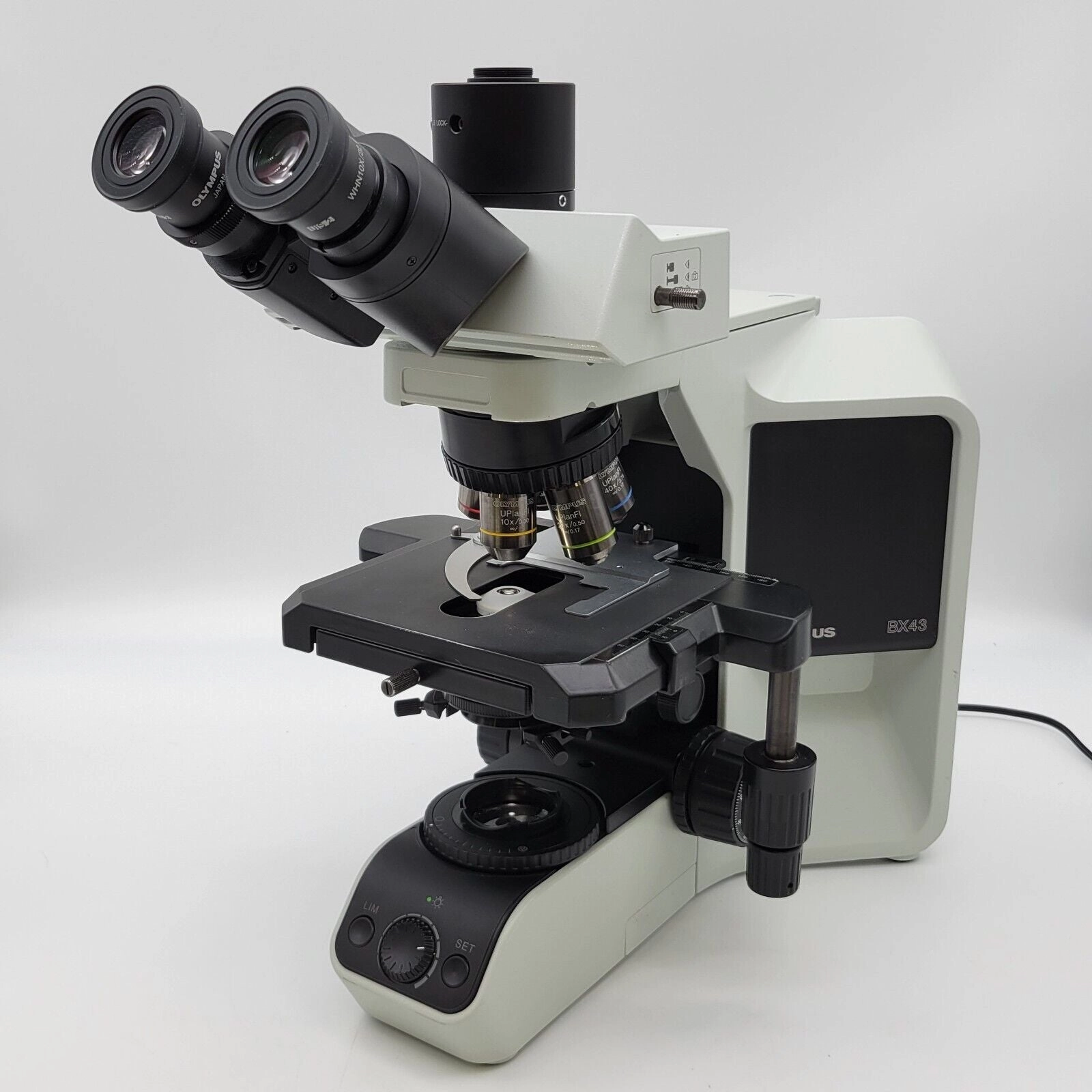Olympus Microscope BX43 with Fluorites and Trinocular Head for