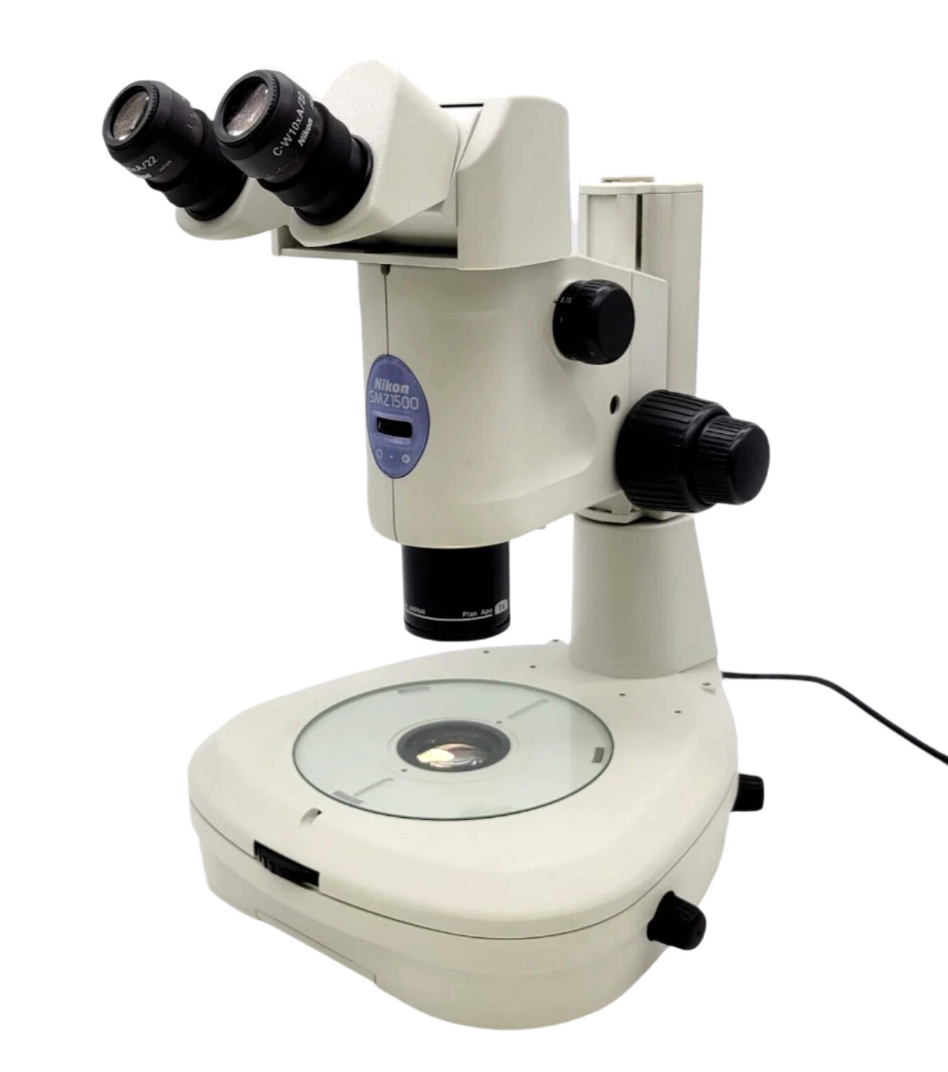 Nikon Stereo Microscope SMZ1500 with Mirrored Diascopic Transmitted Light Stand