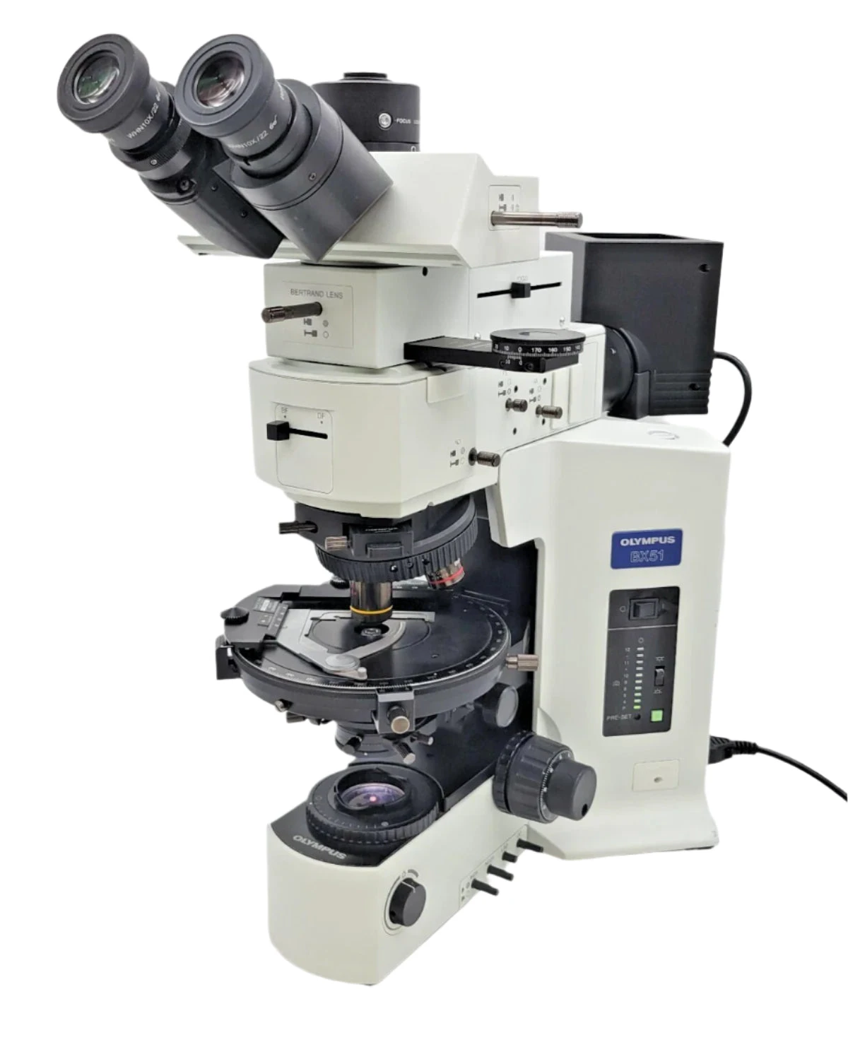 Olympus Microscope BX51 Pol Polarizing with Bertrand Lens and BF/DF