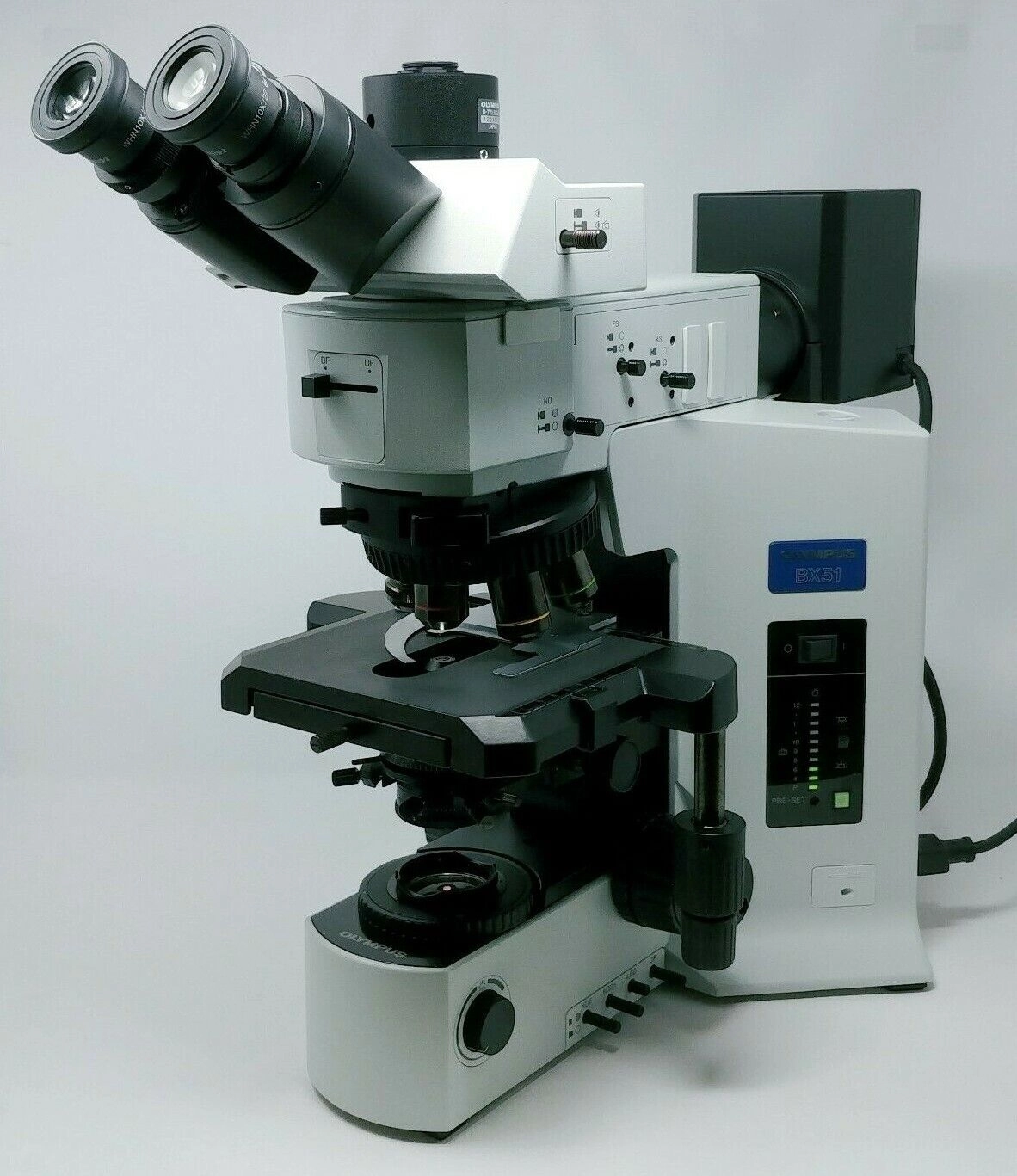 Olympus Microscope BX51 Pol Polarizing with BF/DF and Trinocular Head