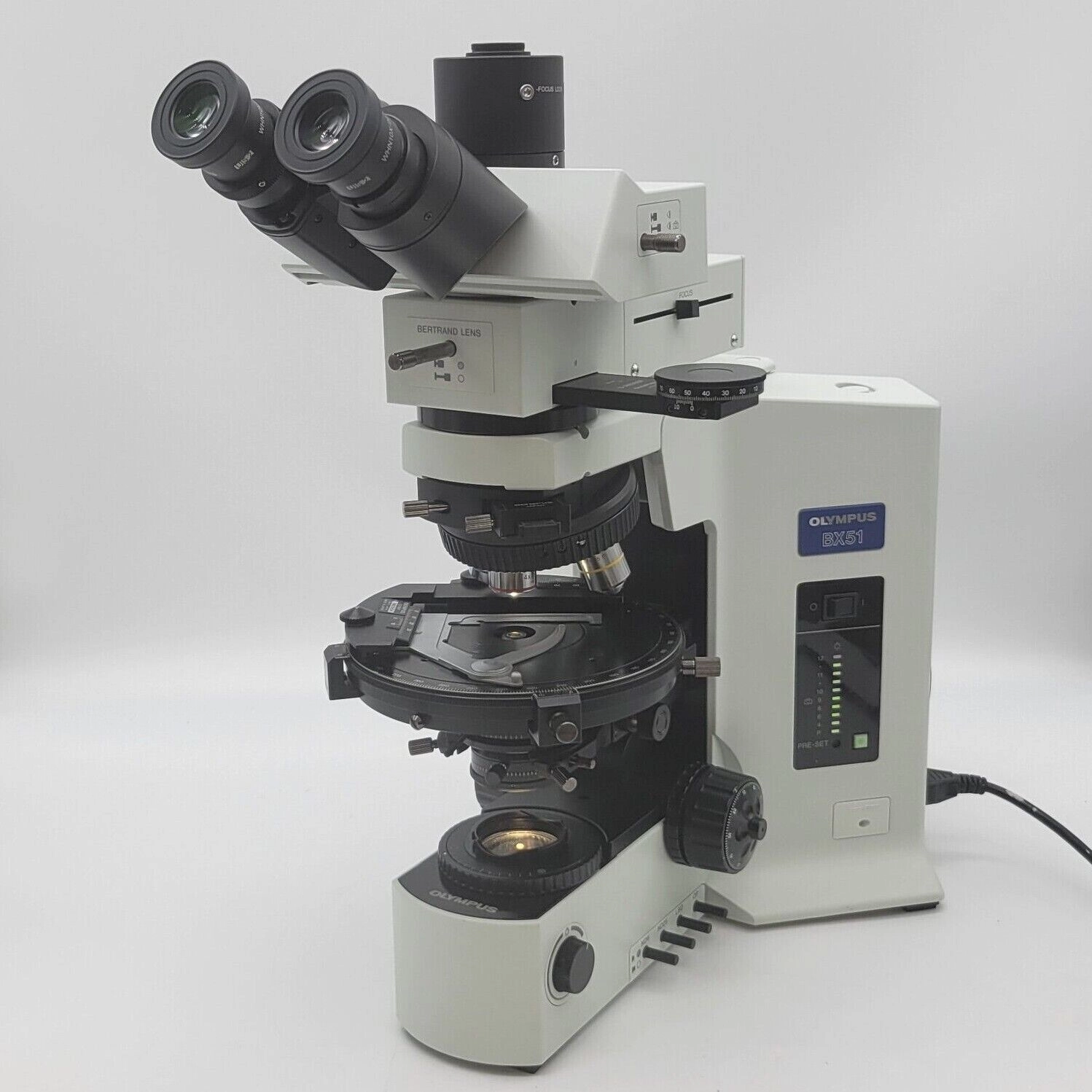 Olympus Microscope BX51 Pol Polarizing with Bertrand Lens