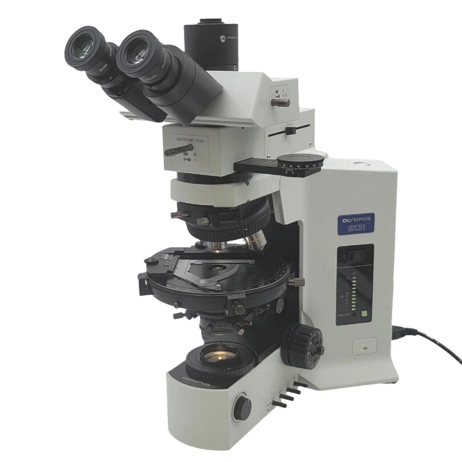 Olympus Microscope BX51 Pol Polarizing with Bertrand Lens