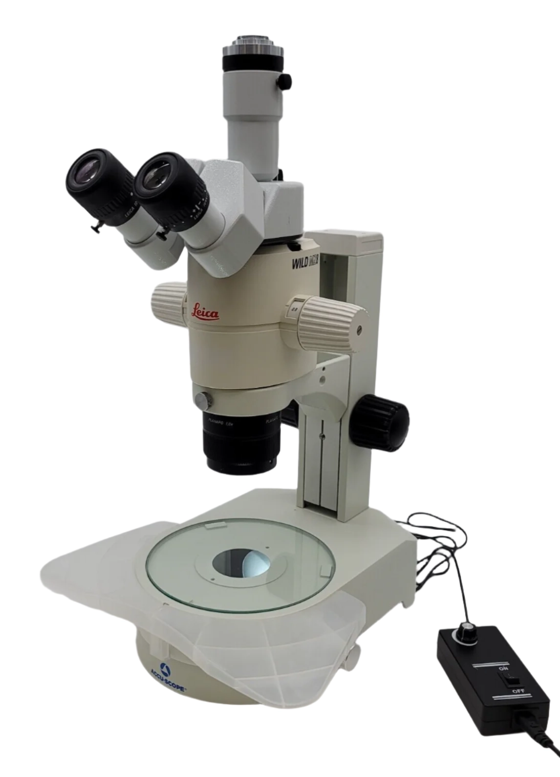 Leica Wild Microscope MZ8 Stereo Microscope With Mirror Illuminated Base