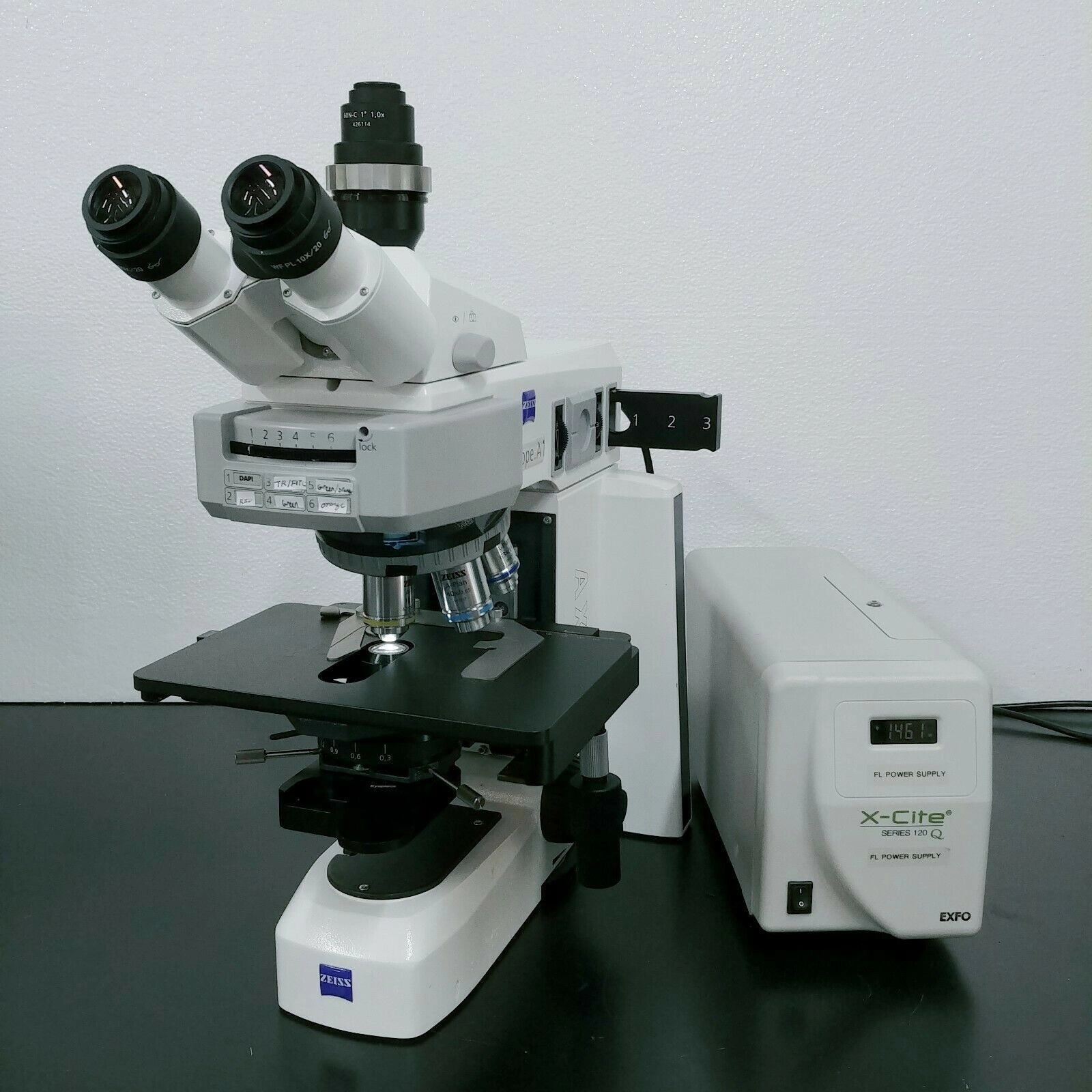 Zeiss Microscope AXIO Scope.A1 with Fluorescence