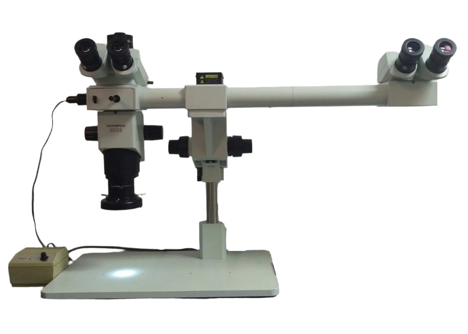 Olympus Microscope SZX9 Dual Head Stereozoom with Trinocular Head