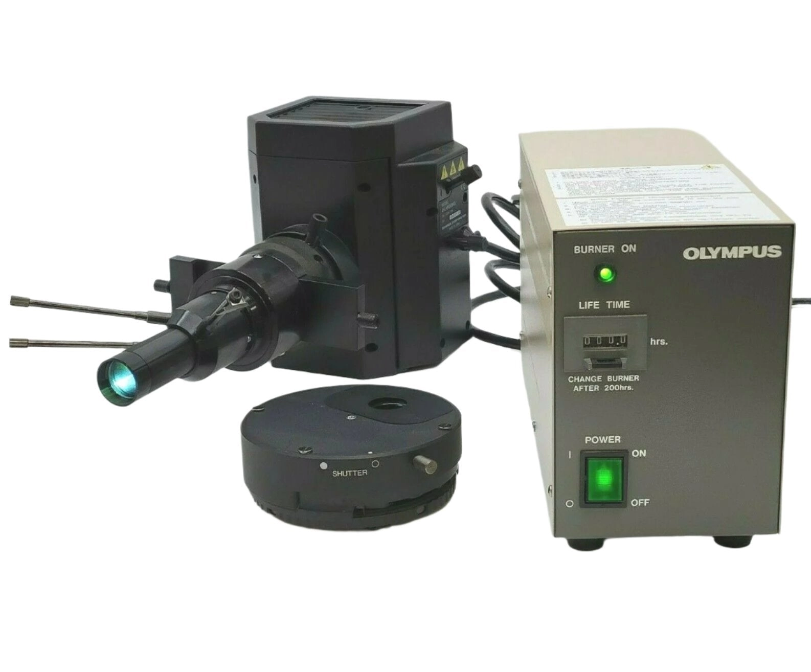 Olympus Microscope IX Fluorescence Illuminator, Lamphouse, Filters