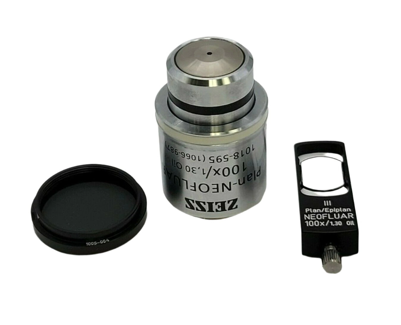 Zeiss Microscope DIC Objective &amp; Prisms 100x Plan Neofluar 1018-595, III/0.9