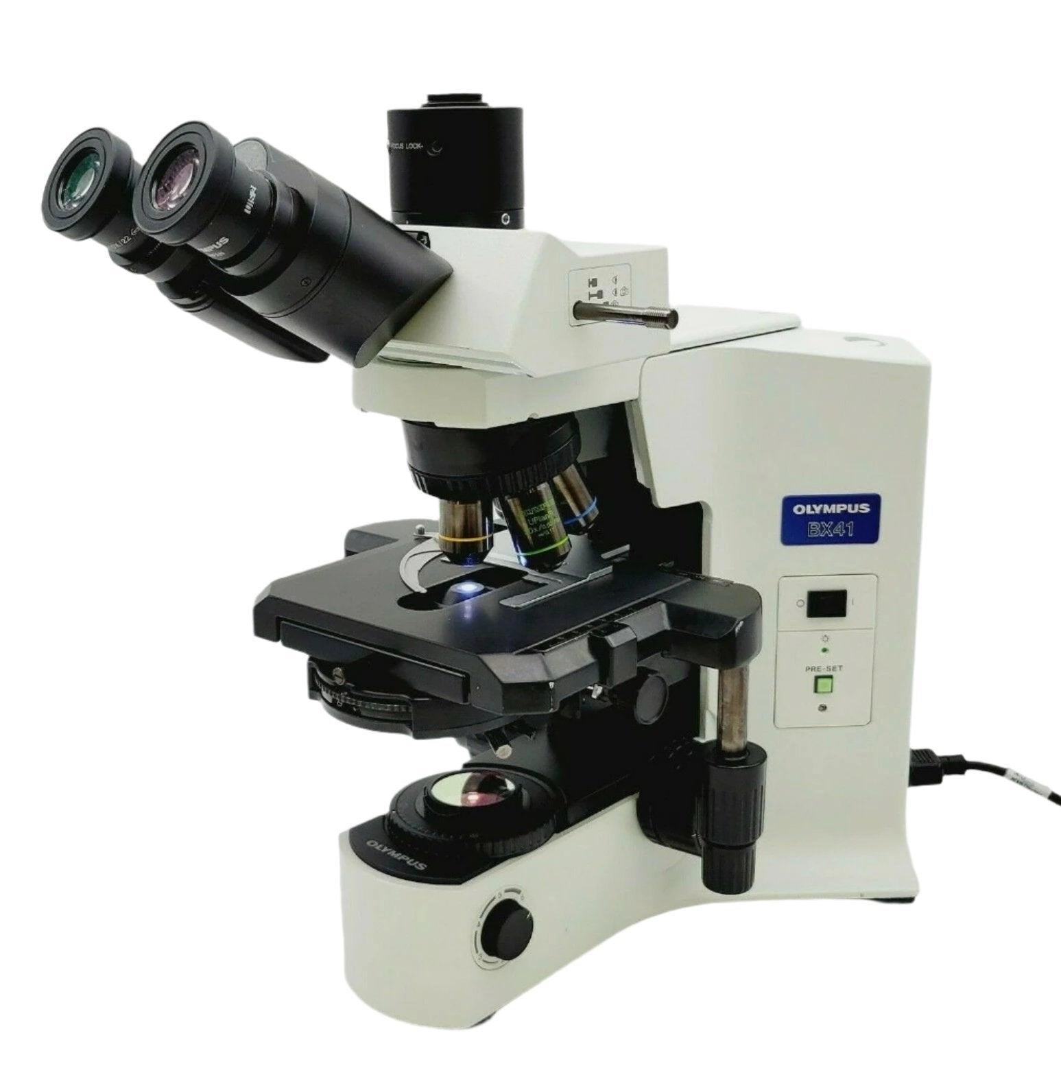 Olympus Microscope BX41 with Fluorites, Phase Contrast and Trinocular Head