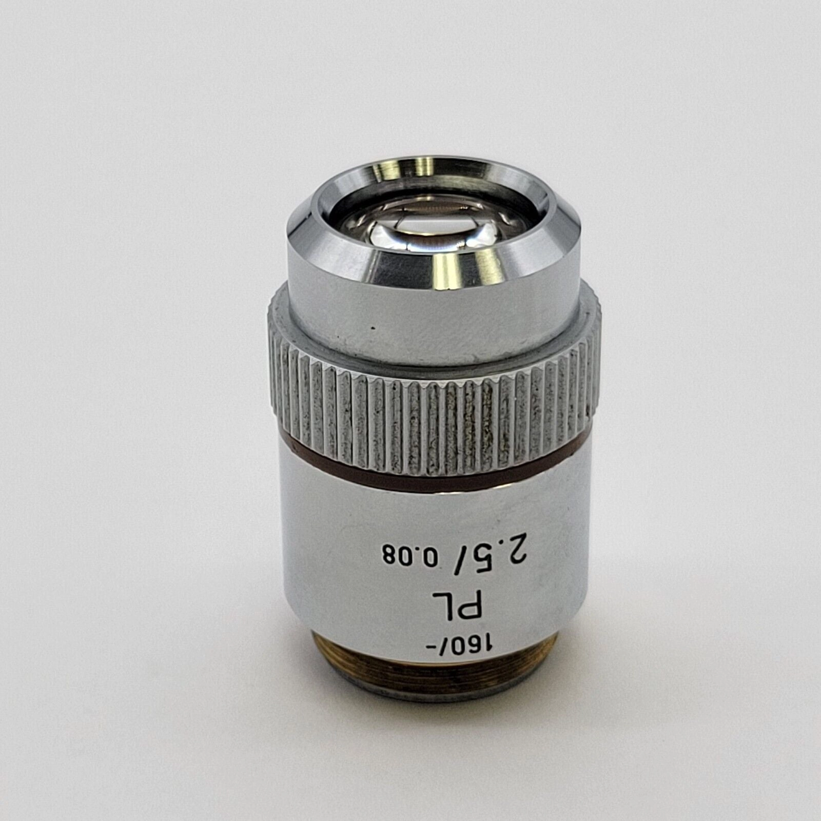 Leitz Microscope Objective PL 2.5x 160/-