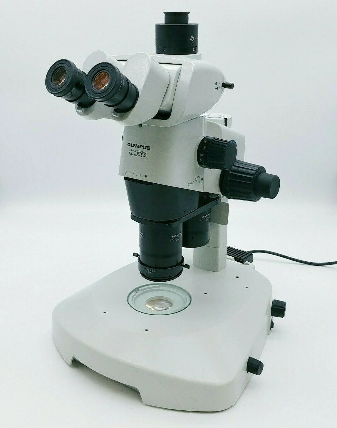 Olympus Microscope SZX16 with Dual Objective Turret and Tilting Trinocular Head