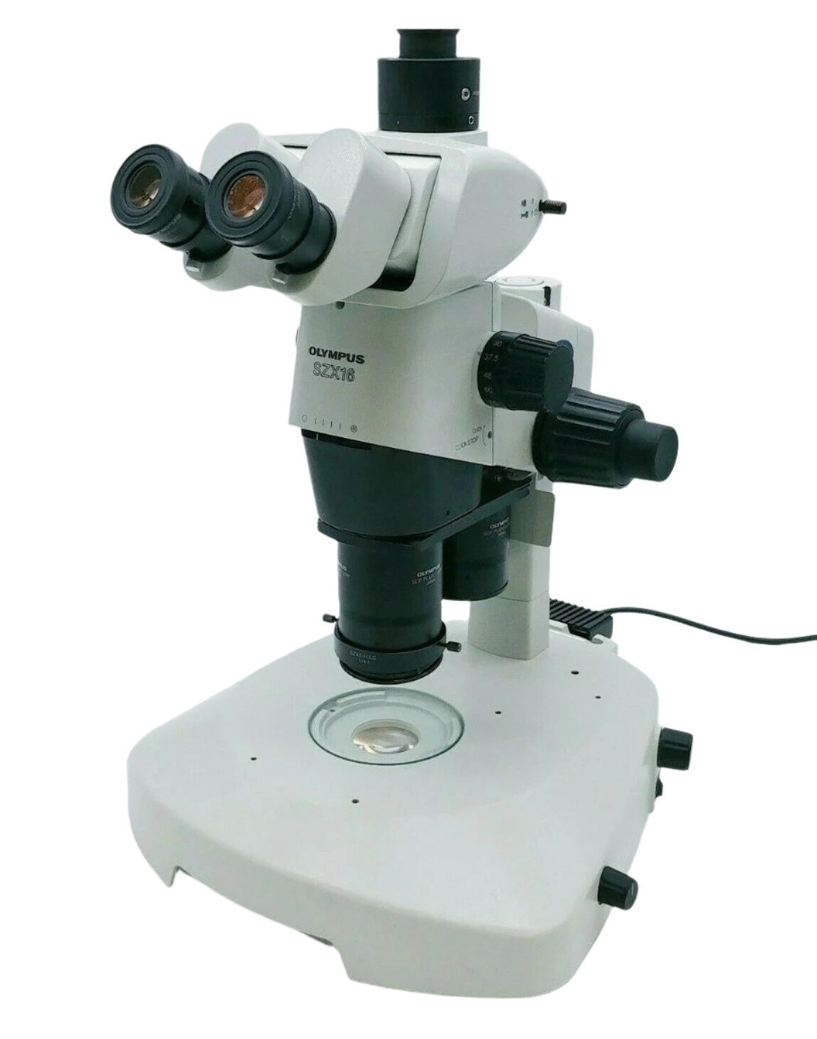 Olympus Microscope SZX16 with Dual Objective Turret and Tilting Trinocular Head