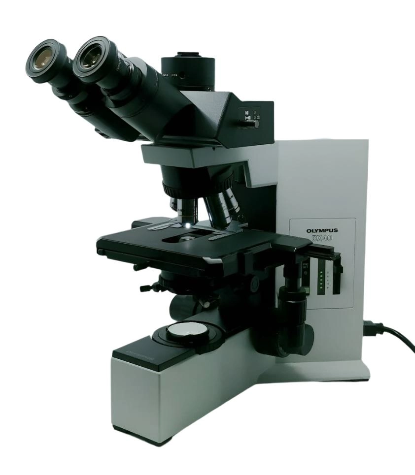 Olympus Microscope BX40 with Trinocular Head and 100x