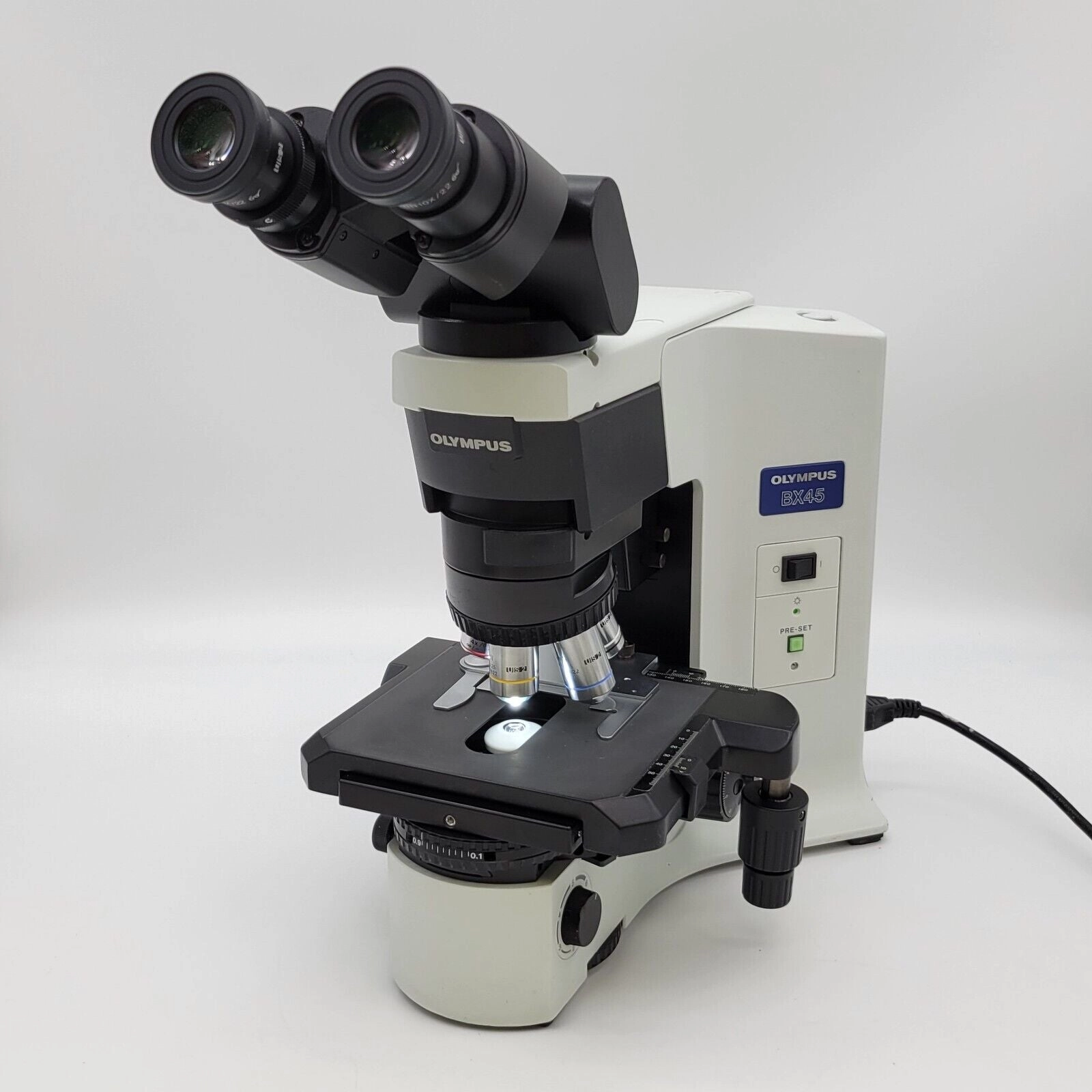 Olympus Microscope BX45 with Tilting Head and 100x Objective