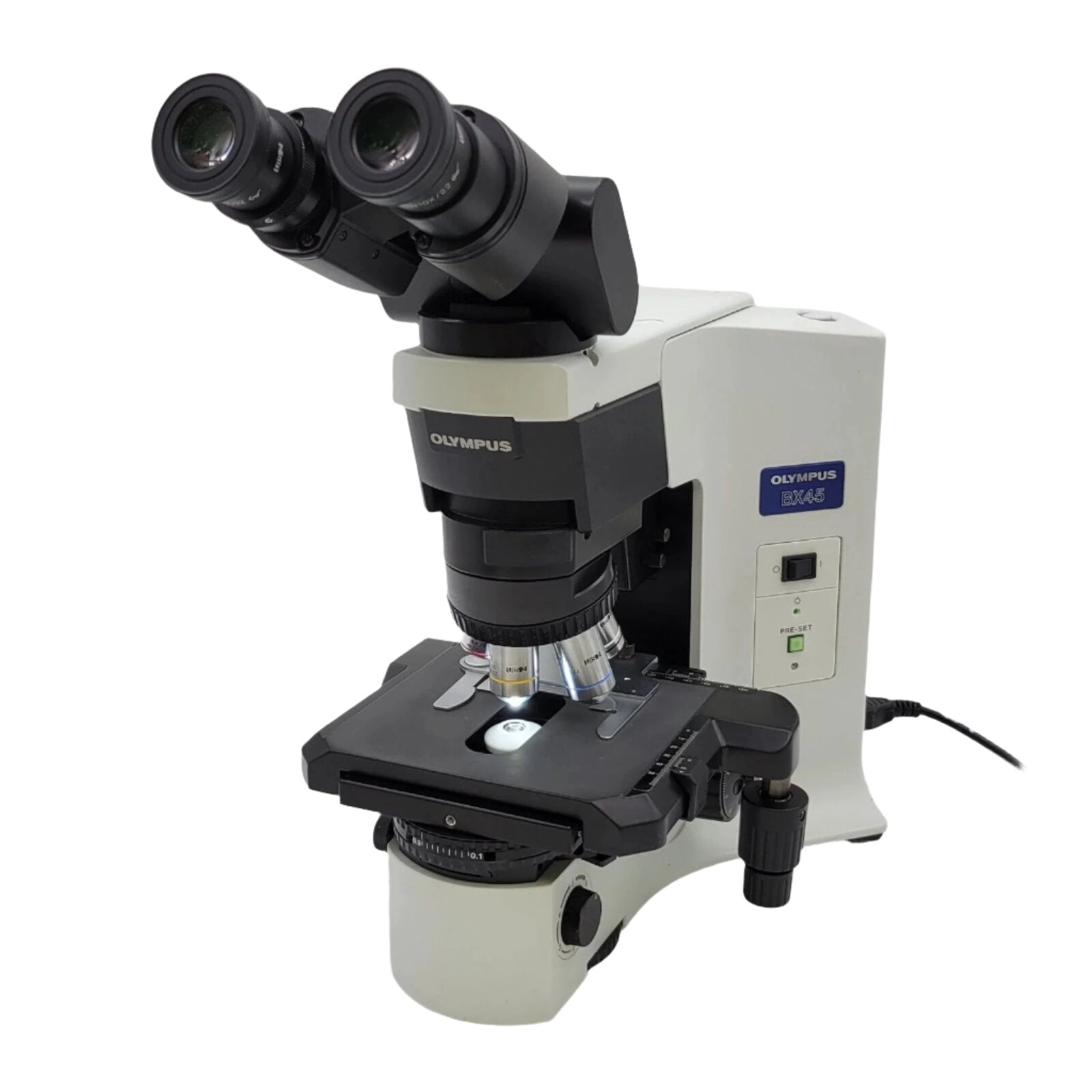 Olympus Microscope BX45 with Tilting Head and 100x Objective