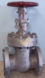MILVACO 4" 300 FLANGED RAISED FACE WCB (WELDABLE CARBON BODY) GATE VALVE 4-300 W2360 STEM-CR13 DISC-
