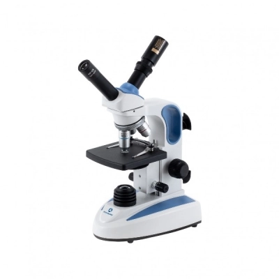 Accu Scope EXM-150 Dual-View Teaching Head Monocular Microscope with Disc Diaphragm  EXM-150-T-EP